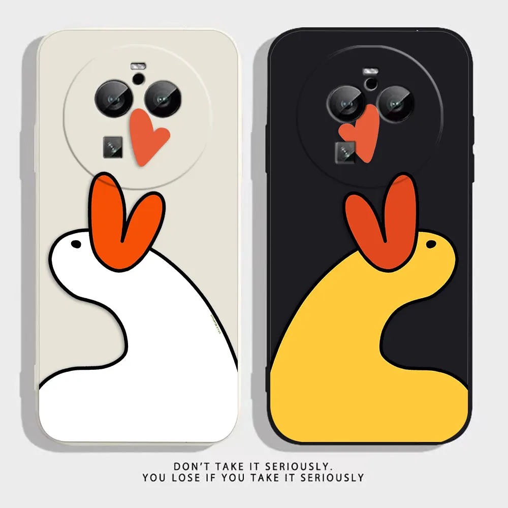 

Cute Duck Lover Case For OPPO FIND X5 X6 X3 X2 REALME X7 X50 RENO ACE 2 2Z 4Z 4 6 7 Lite 5Z 5F 7Z PRO Case Funda Shell Capa