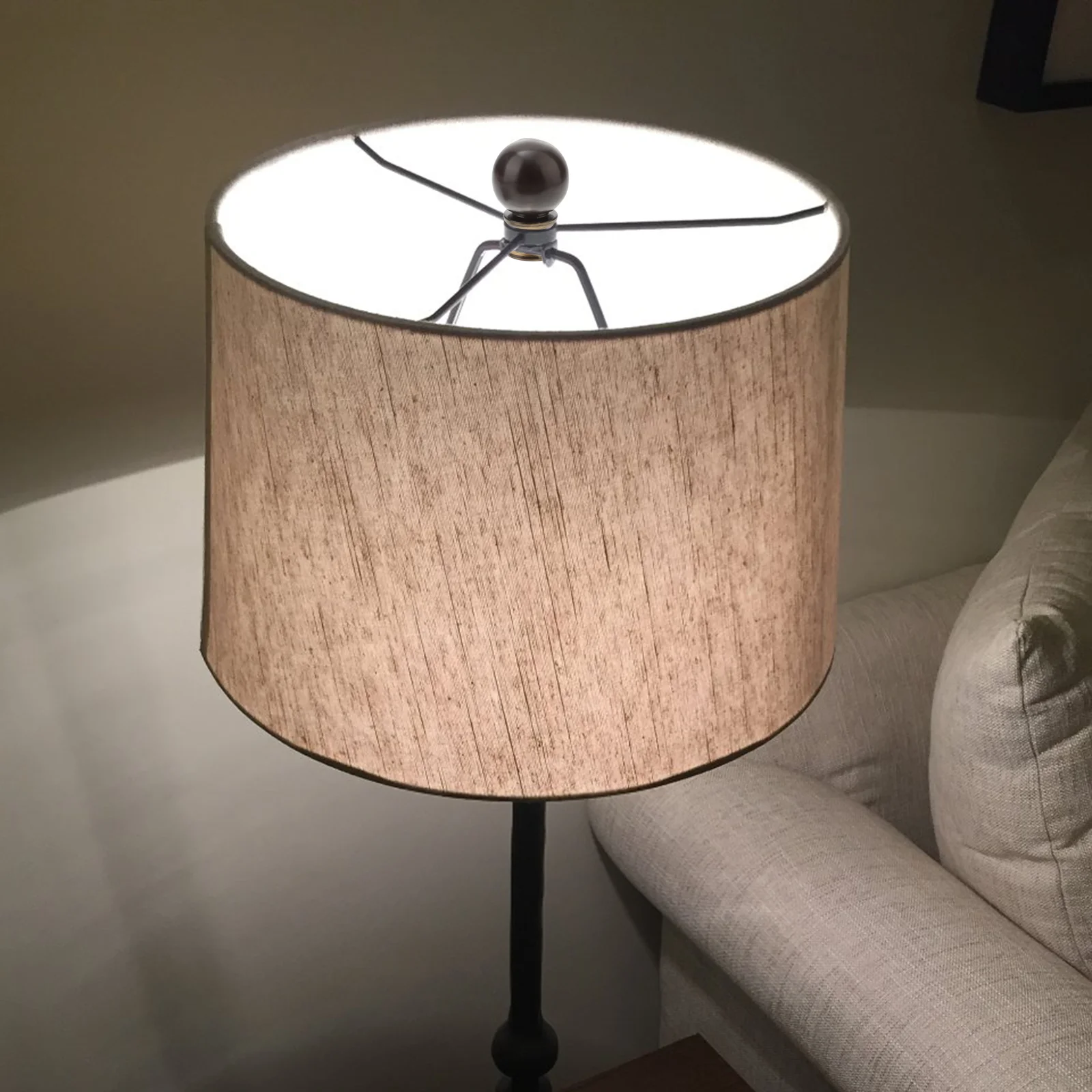 

2 Pcs Table Lamp Decorative Cap Metal Finials Globe Thread Knob Topper Floor Lamps Shade Screw Caps Spherical