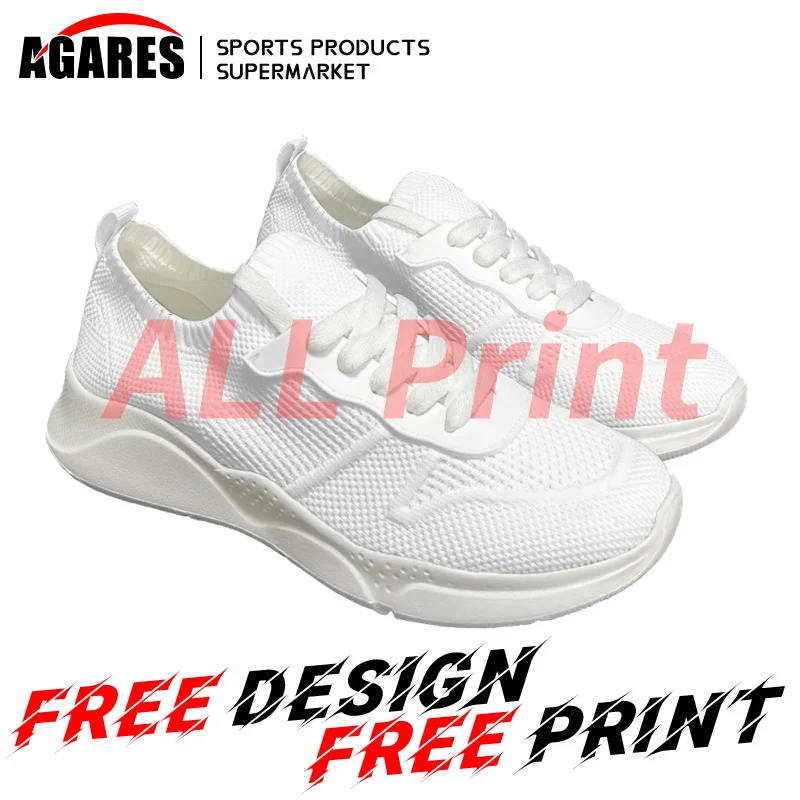 

Casual Sneakers for Men's Mesh Breathable Shoes Male Sports Running Shoes 3D Print Custom Logo All Print Design DIY Free Design