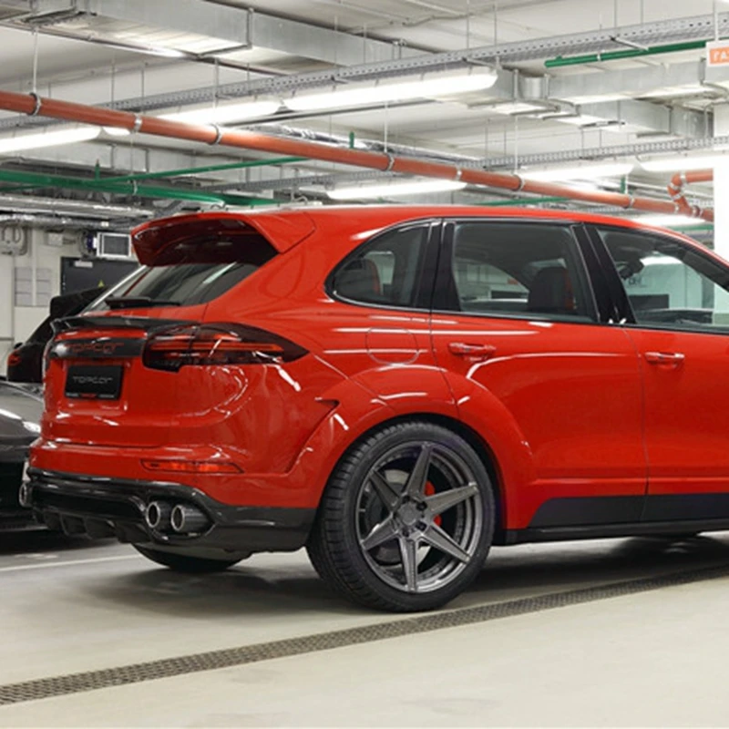 Углеродное волокно автогоночный спойлер крыло для Porsche Cayenne 958 Turbo S Sport 4 двери