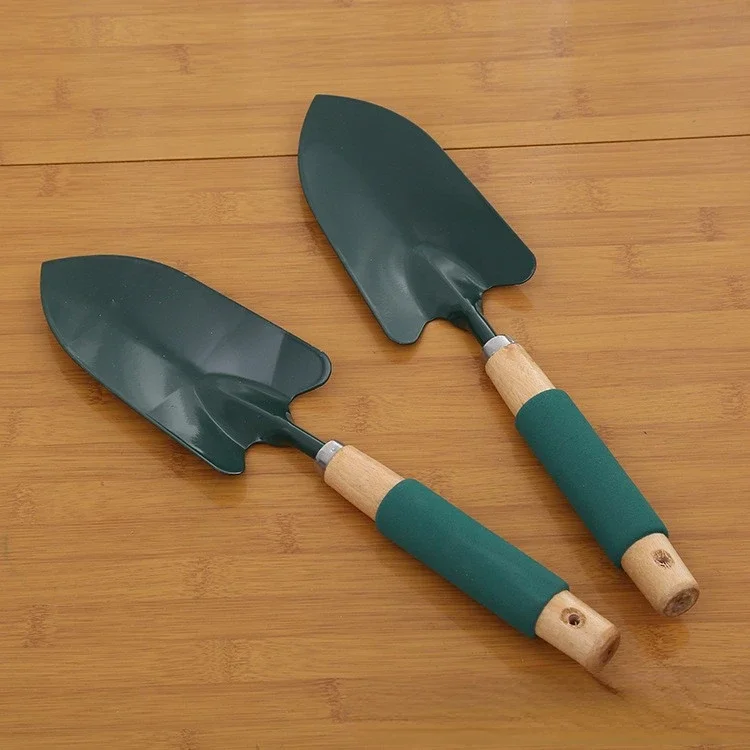 Лопата садовая с деревянной ручкой большая заостренная лопатка 36 см для