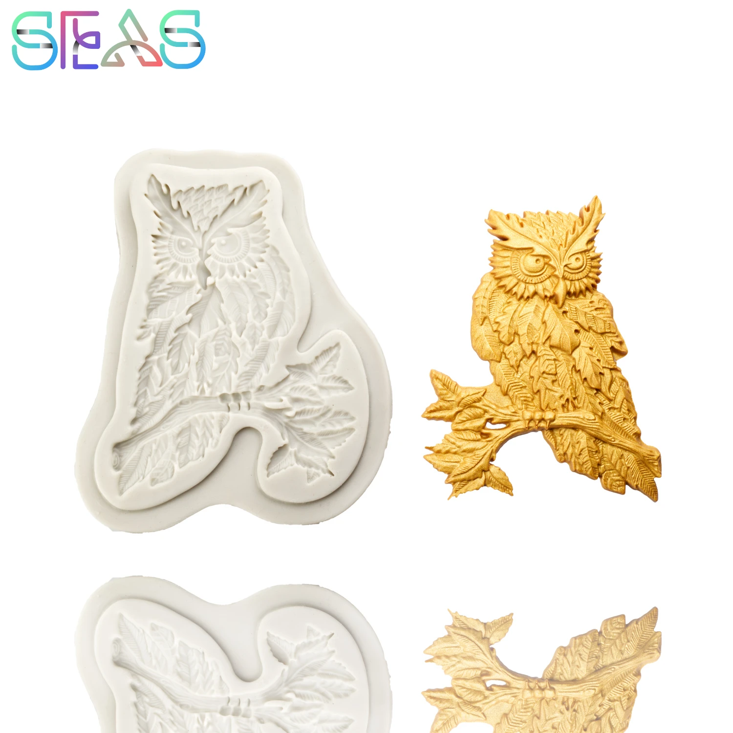 

Owl Cake Silicone Mold Handmade Chocolate Soap Mold Cake Dessert Decorative Pattern Pastry DIY Baking Gadgets new
