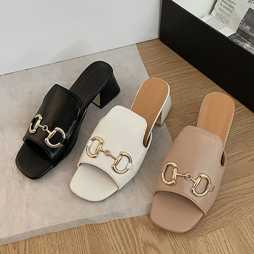 

2022 New Summer High Heels Women's High Heels Saddle Buckle Fashion Trend Platform Sandals Shoes Woman Heels Women Shoes