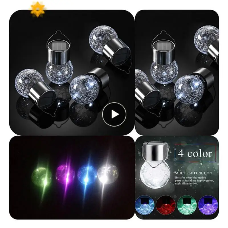 

Waterproof Solar Lamp Lantern Hanging Jar Lights Solar Light Solar Hanging Ball Light Decorative Lamp Patio Garden Solar Light