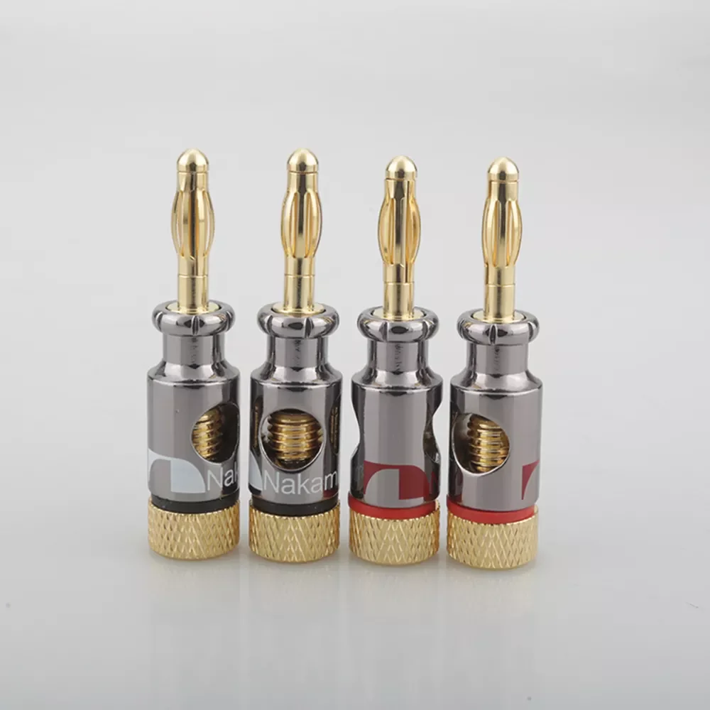 

High Quality Nakamichi Banana Plug Wire Cable Connectors AWG 2 Gauge