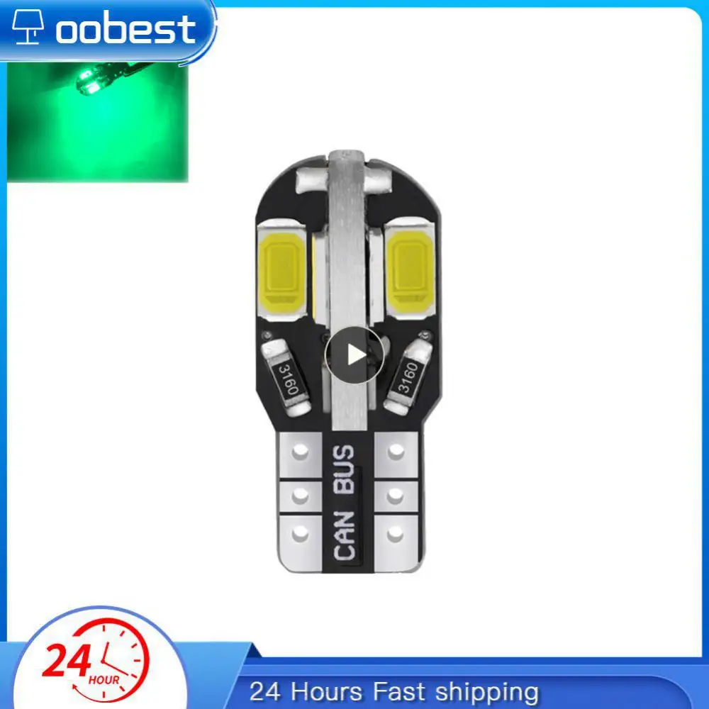 

Car Led Wide Light 10 Pcs Super Bright Reading Lights Signal Light Car Accessories Plate Lights Universal T10 Four-sided