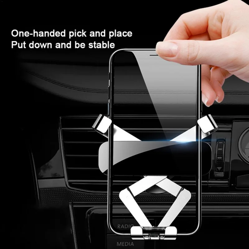 

Gravity Car Phone Holder Mobile Stand Smartphone GPS Support Mount For iPhone 13 12 11 Pro 8 Samsung Huawei Xiaomi Redmi LG