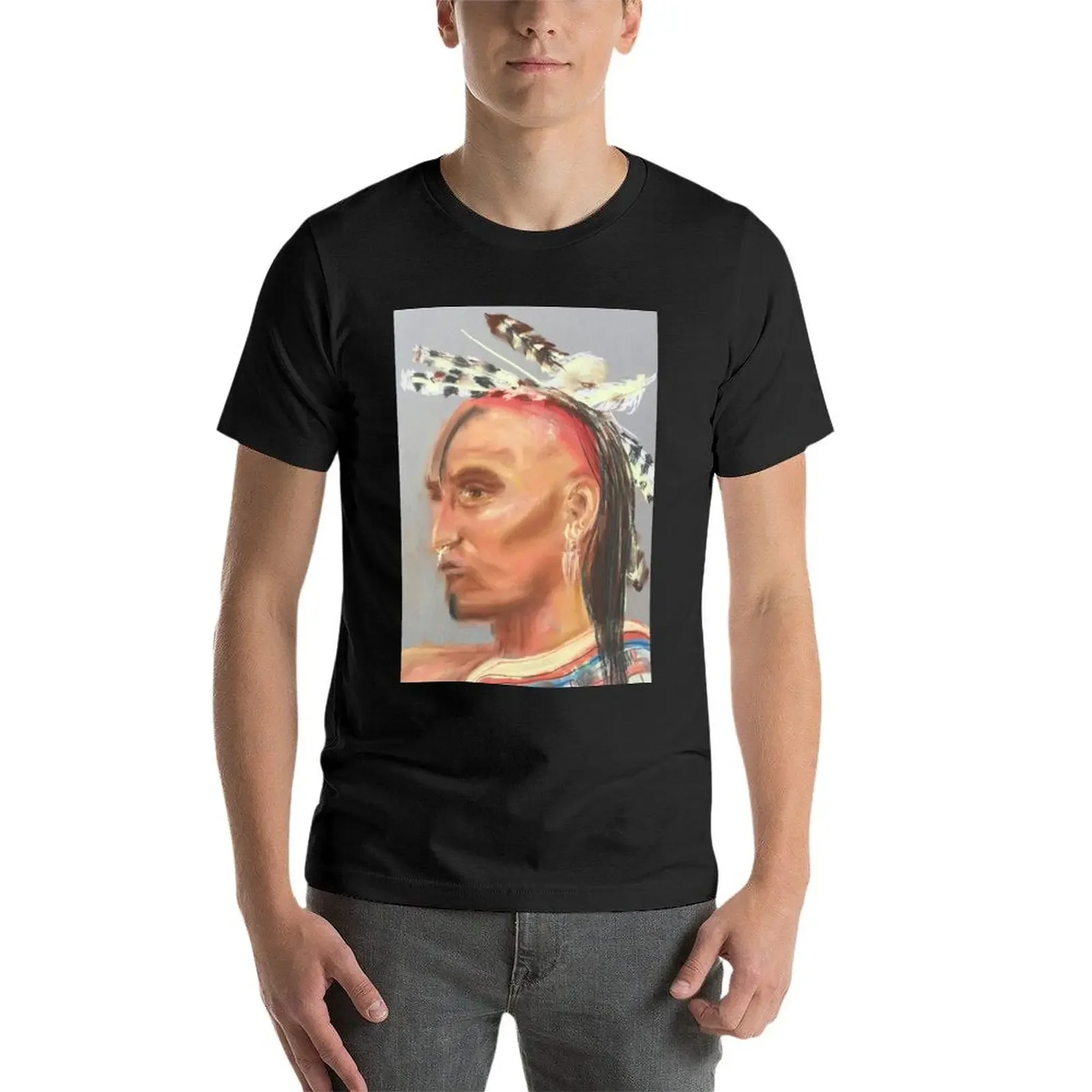 Футболка Shawnee man летняя одежда спортивные болельщики таможенный дизайн мужская