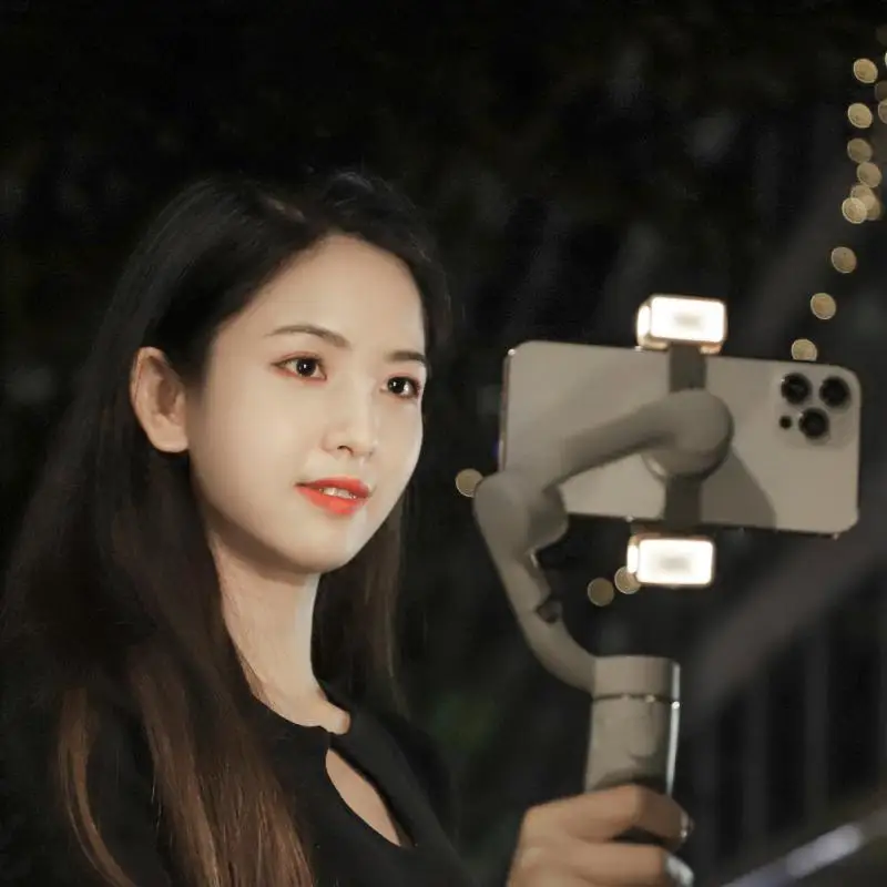 

Fill Light Phone Clamp for DJI OM 5/4SE Adjustable Brightness Color Temperature for Osmo Mobile 5 Gimbal Light Clamp Accessories