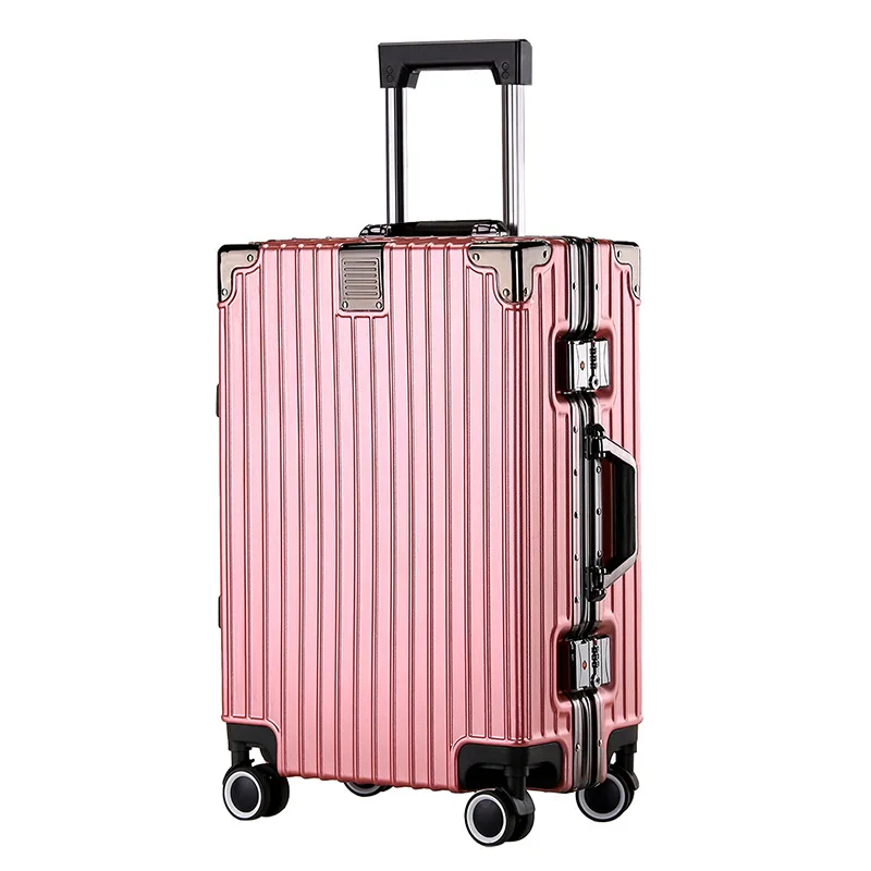 Luggage 24-Inch Password Suitcase Student Luggage Aluminium Frame Luggage Universal Wheel Boarding Large Capacity Box Wholesale