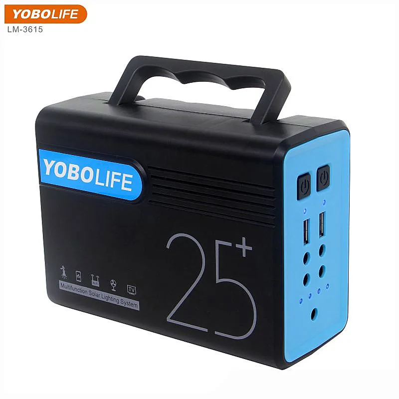 Портативная автономная солнечная система домашнего освещения YOBOLIFE для питания