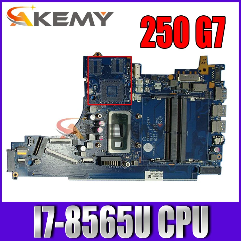 

L52746-601 L52746-001 EPW50 LA-G07FP For HP Pavilion 250 G7 256 G7 Laptop Motherboard With I7-8565U CPU DDR4 100% test