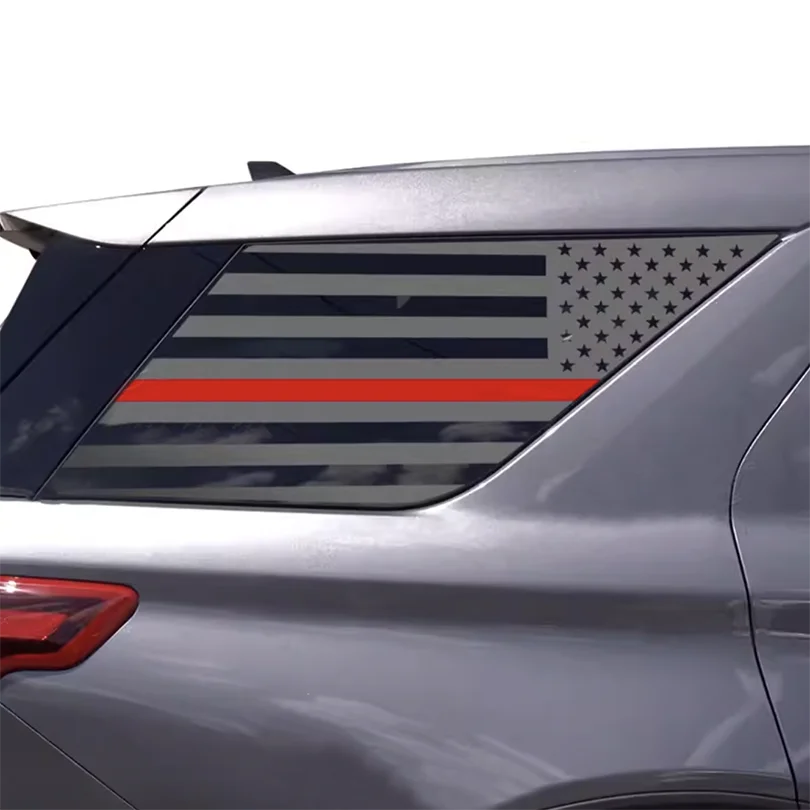 Precut американский флаг наклейка матовая задняя сторона четверть окна наклейки