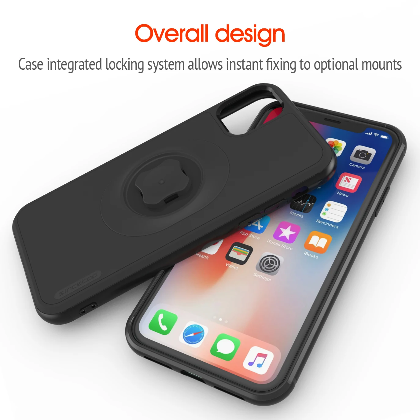 Waist Belt Clip Bicycle Phone Holder with Quick Mount Case for iphone 13 pro XsMax 8 Plus 7  6 6s 5s SE Bike Mount Black