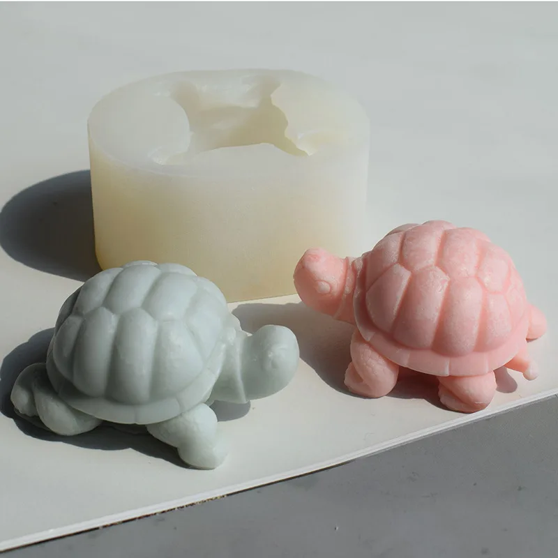 

Turtle Turtle Aromatherapy Candle Silicone Mold DIY Drop glue Turtle Animal Fondant Mousse Cake Baking Mold