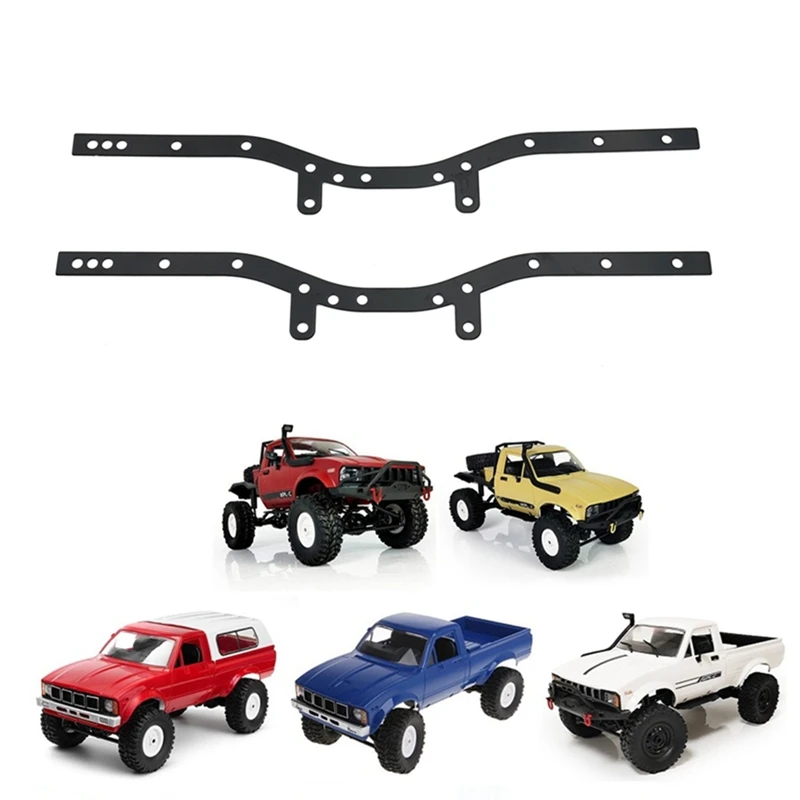 

2Pcs Metal Chassis Beam Girder Side Frame Chassis for WPL C14 C24 C24-1 1/16 RC Car Upgrade Parts Accessories