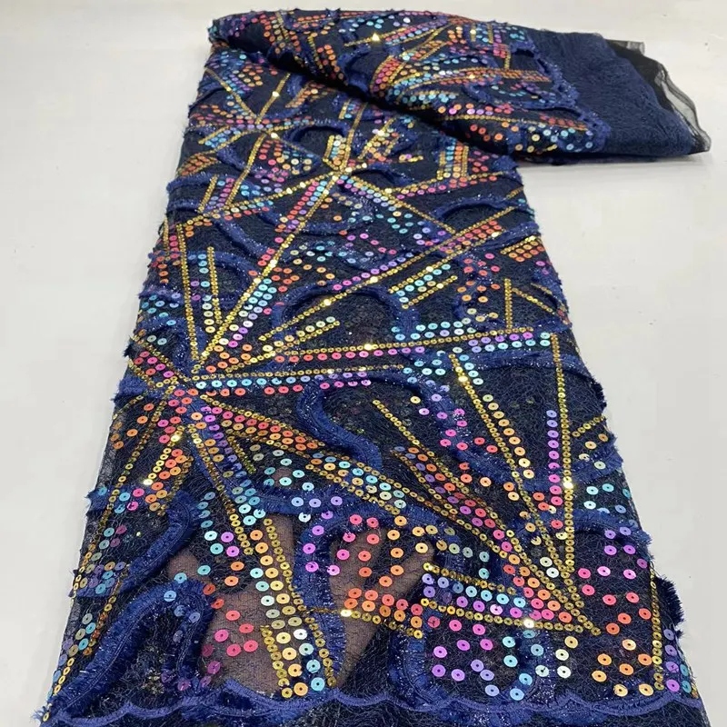 

Кружево с блестками, нигерийская сетчатая ткань, французская вышивка, тюль, сетка, кружево TS1677