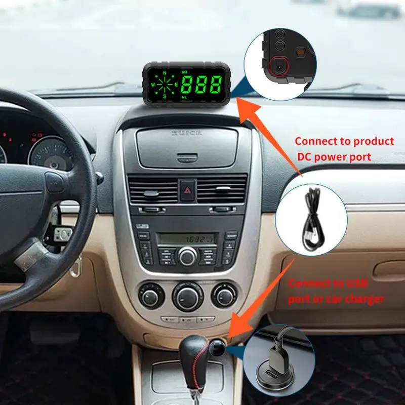 

Digital Universal Car Head-Up Display LED Auto 4.2 Inch HUD GPS Speedometer Smart Digital Display For Cars Trucks Motorcycle