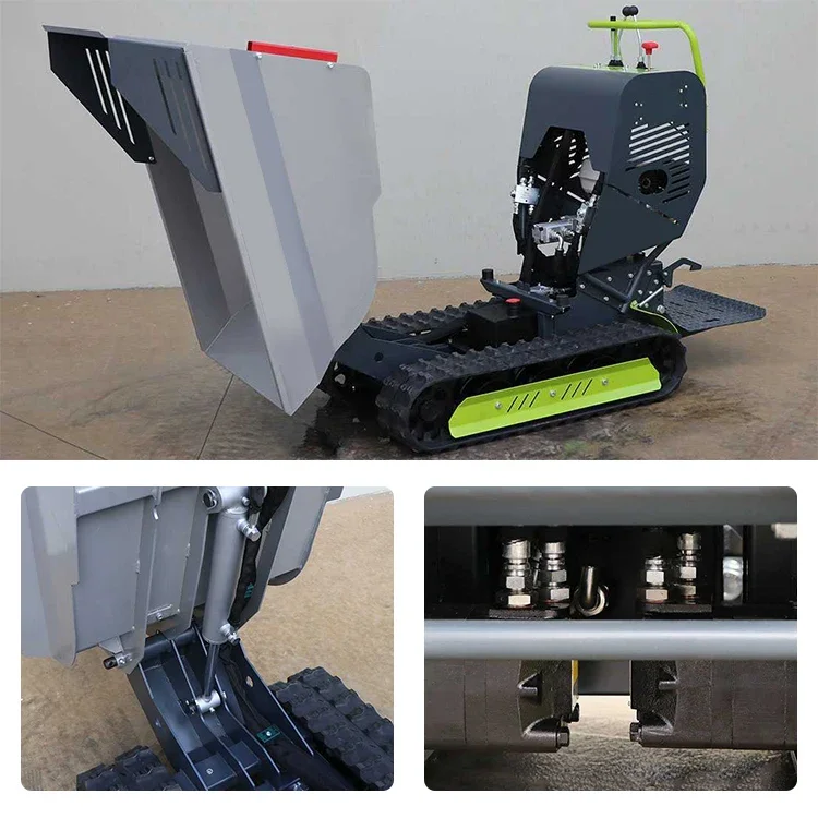 Мини-гусеничный самосвал для сельскохозяйственной загрузки и транспортировки