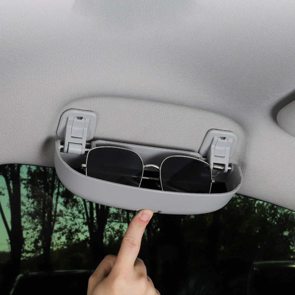 New Abs Car Accessories Storage Box Autos Parts Sunglass Eye Glasses Holder Box Case for Lexus Es Rx Is 2018-2022