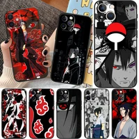 anime uchiha sasuke for apple iphone11 12 13 pro mini x xr xs max 7 8 plus black luxury silicone soft phone case