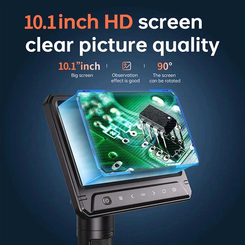 10 1-дюймовый цифровой микроскоп 1600X лупа для монет всех с металлической