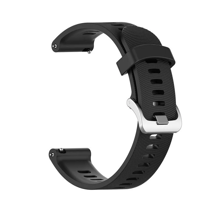 For Garmin 245 Strap Official Button Silicone Watch Band Sports Strap For Forerunner 245M/645/Vivoactive 3/Venu/Venu SQ Bracelet