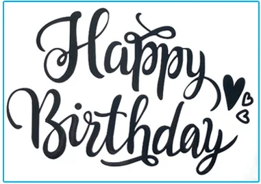 

Набор наклеек "Happy Birthday"