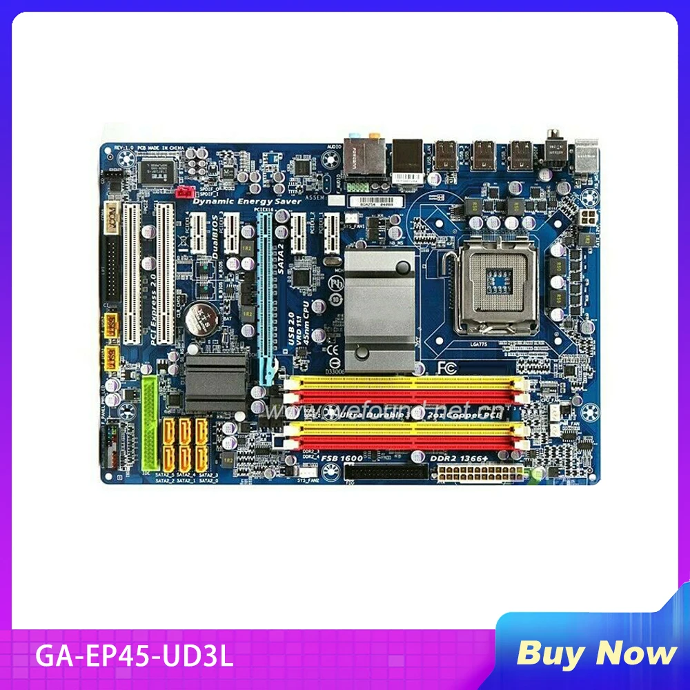

100% Working Desktop Motherboard for GA-EP45-UD3L LGA 775 DDR2 EP45-UD3L P45 System Board Fully Tested