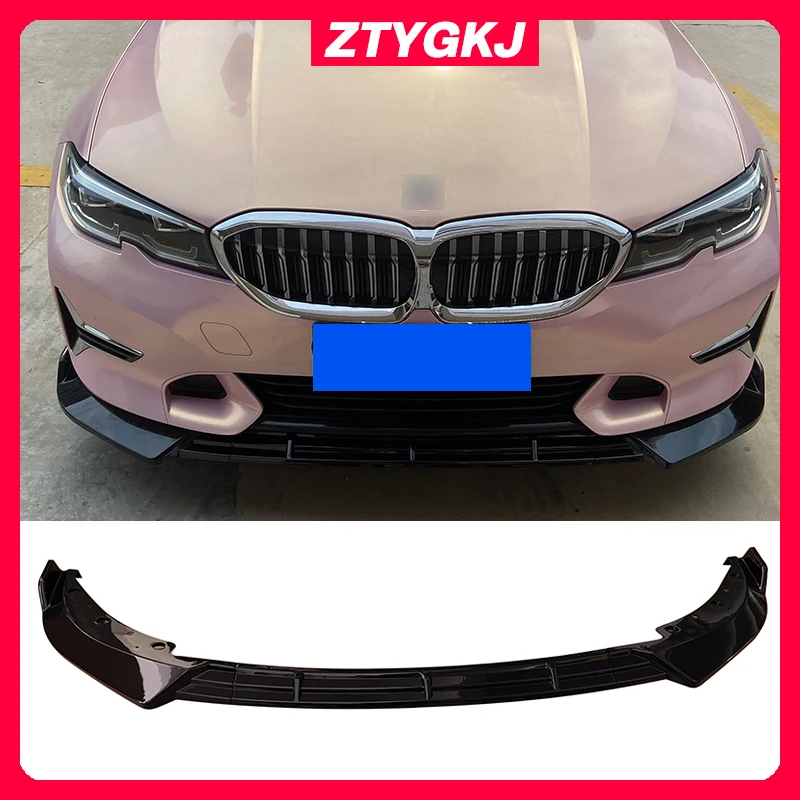 

3 PCS ABS Material Front Bumper Spoiler Lip Splitters For BMW 3 Series G20 Deluxe Version Tuning 2019 UP