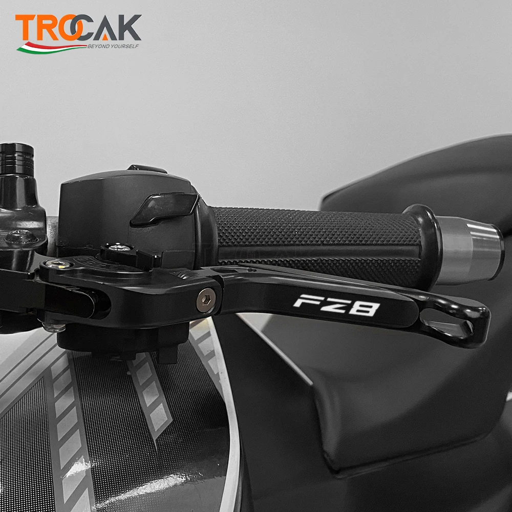 Новый логотип FZ8 CNC Складные Выдвижные рычаги тормозной муфты мотоцикла для Yamaha FZ