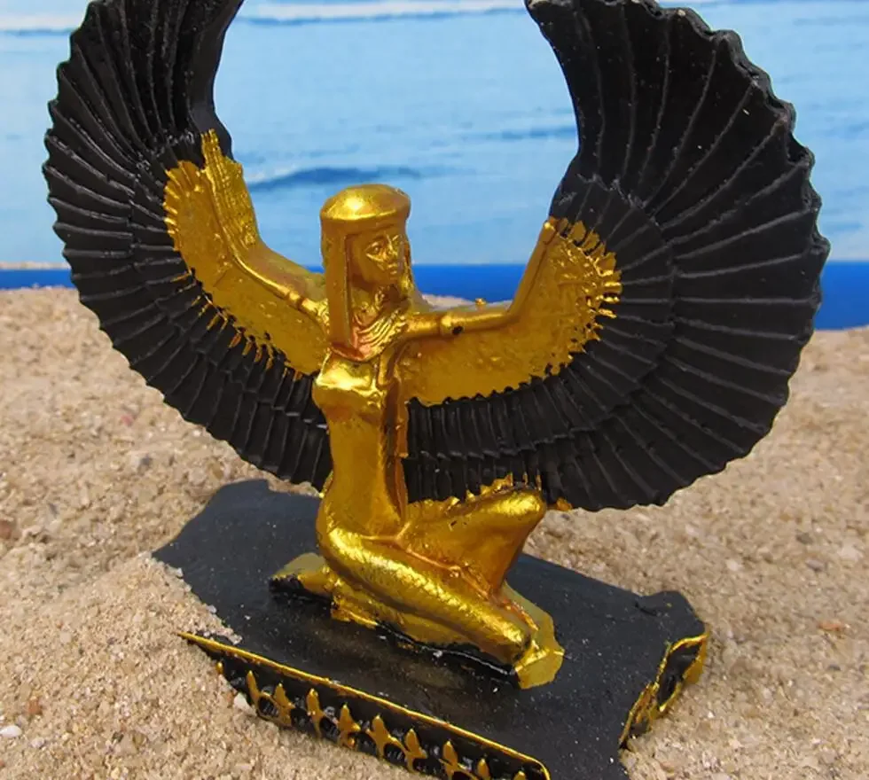 Медная статуя песочный стол аксессуары для песка животное ISIS орел король коробка