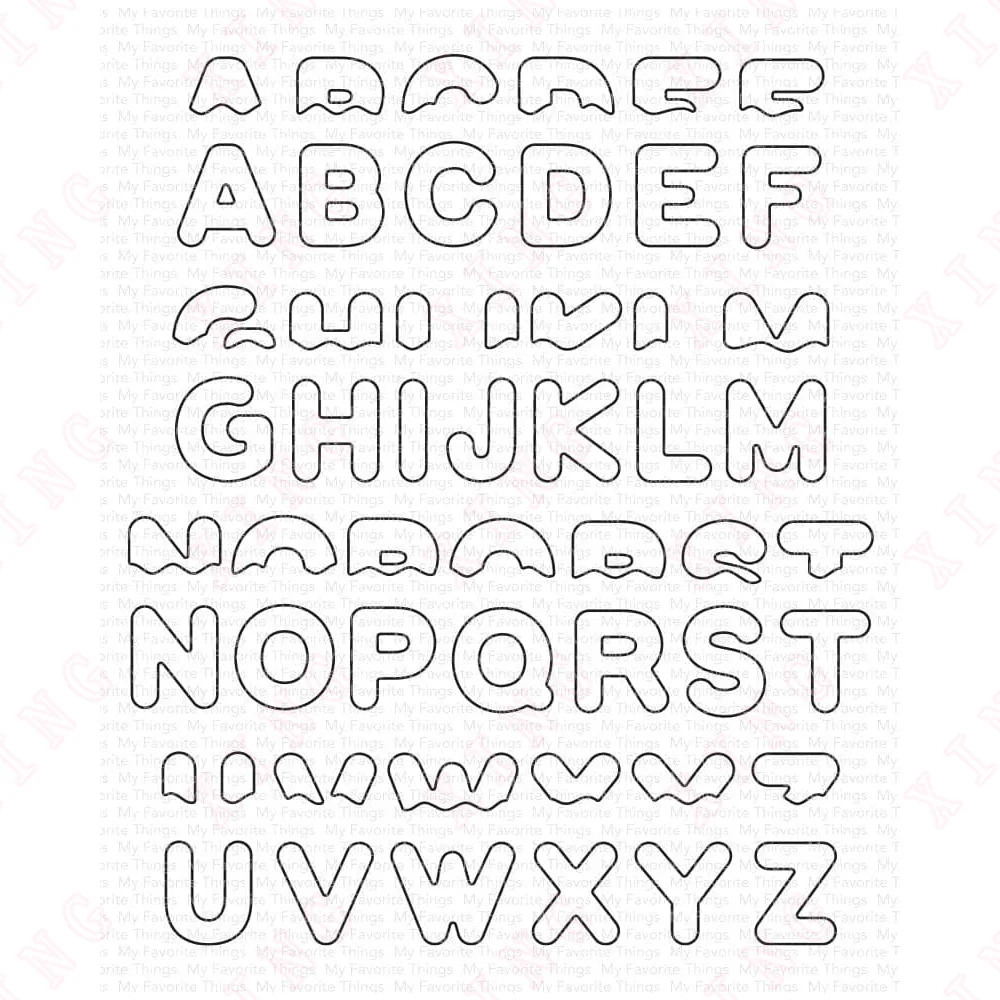 

New Frosted Alphabet Metal Cutting Dies Scrapbook Paper Decoration Embossing Template Diy Gift Card Handmade Craft Reusable Mold