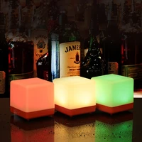 rgb led cube night light usb rechargeable remote dimmable table light bar atmosphere lamp room restaurant decor customized gifts