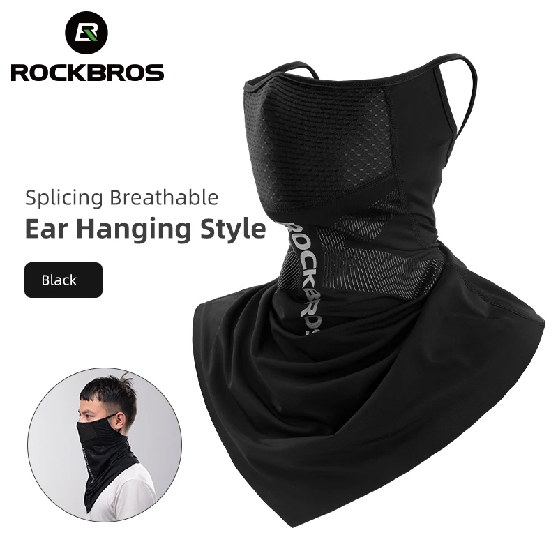 ROCKBROS ледяная маска для лица велосипедный солнцезащитный удлиненный шарф мужская