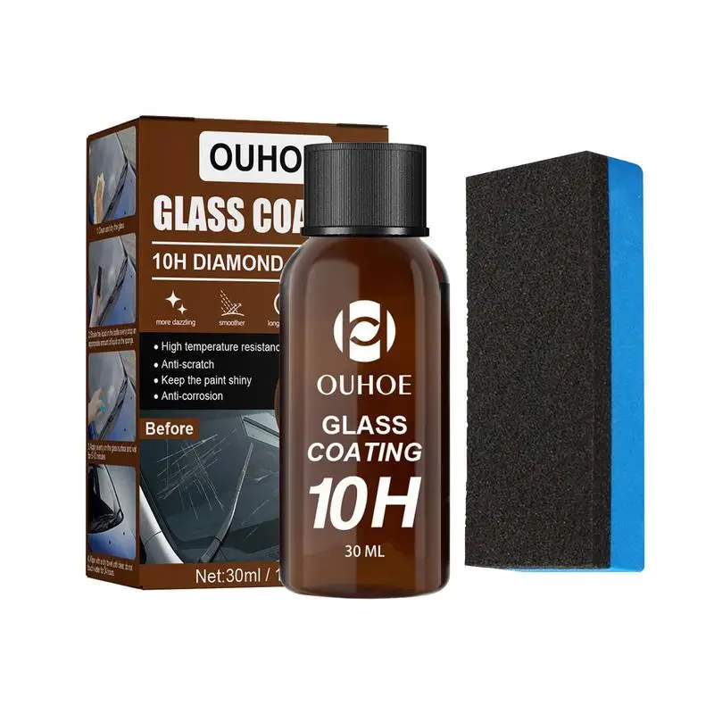 Car Glass Coating Ceramic Coating Liquid Anti-scratch Hydrophobic Car Polish Kit 10H High Protection Car Shield Coating
