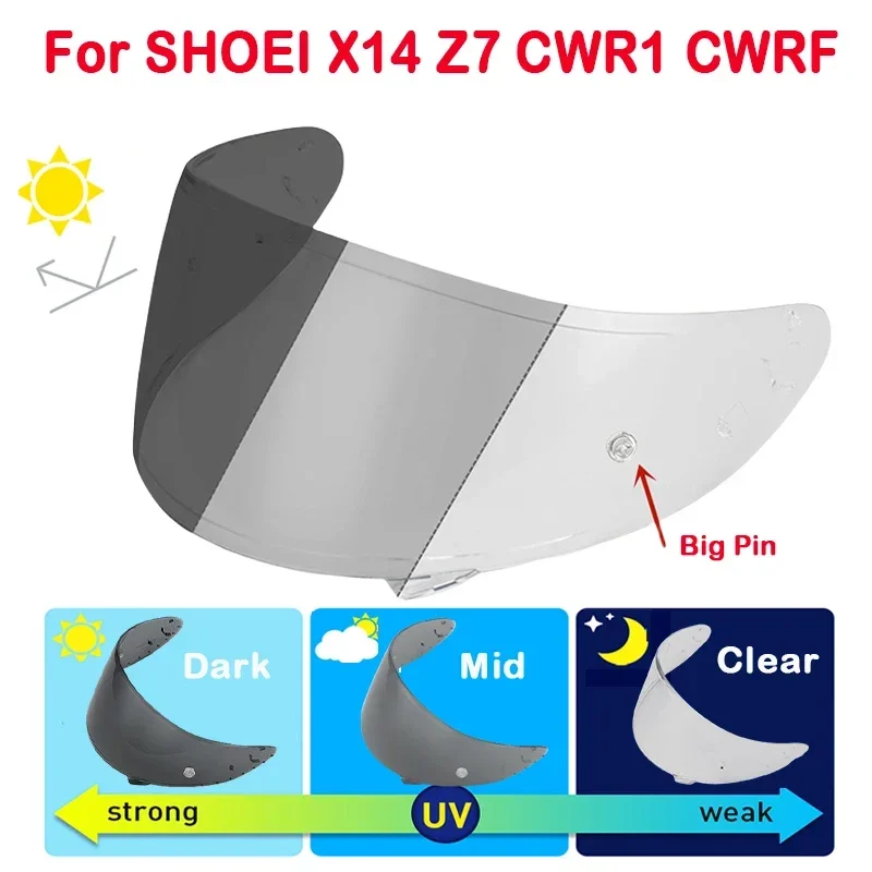 Фотохромный защитный козырек Для SHOEI X14 X-14 Z7 NXR CWR1 CWR-1 RF1200 RF-1200 Xspirit3 X-Spirit III