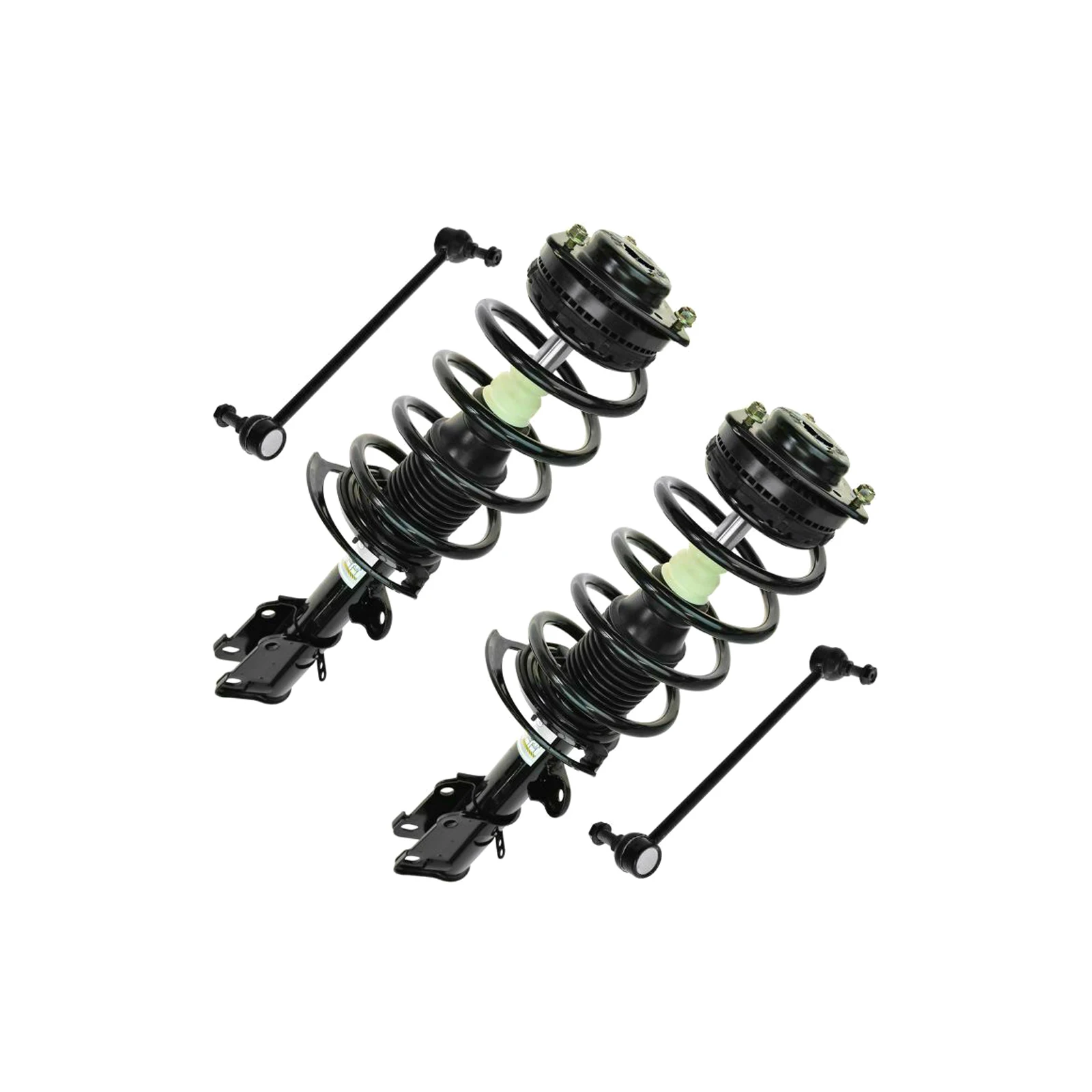 

Shock Strut & Spring Assembly w/ Stabilizer Sway Bar Link Kit For Chrysler Dodge