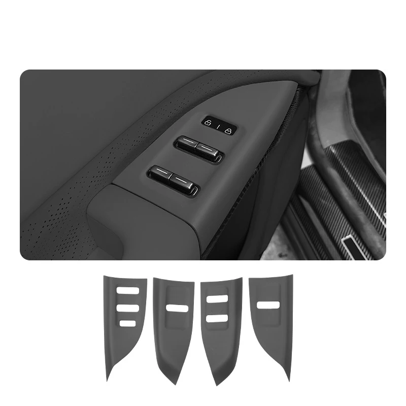 

Для Zeekr 7X автомобильное силиконовое стекло подъемная панель наклейка оконная кнопка рамка панель защитная накладка защитная пленка автоаксессуары