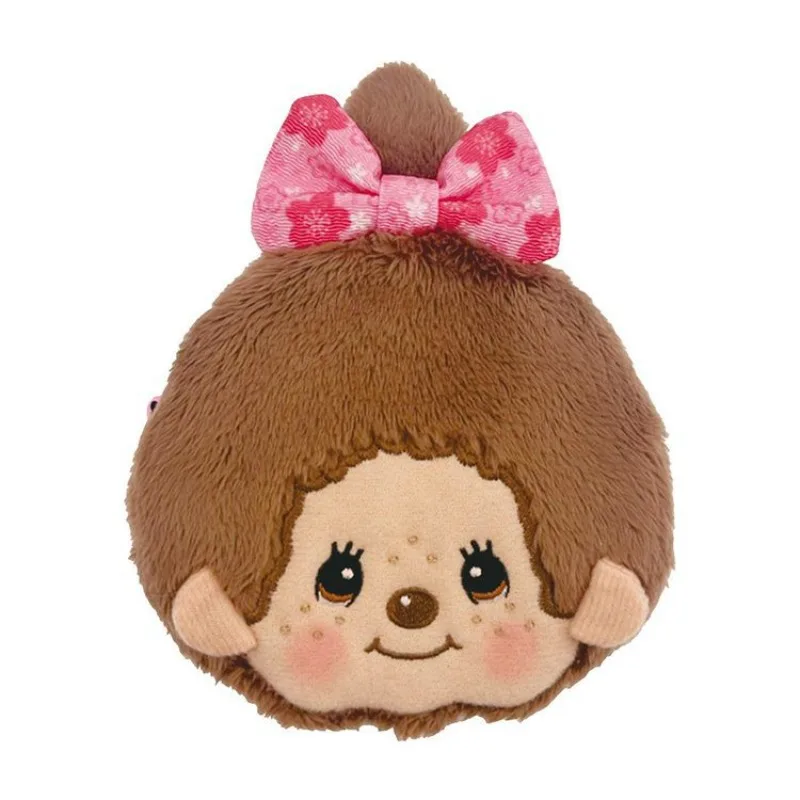 Фото Милая сумка-кошелек Monchhichi с вышивкой, мультяшным рисунком, кавайным персонажем, креативным дизайном, бантом-бабочкой и ушками кролика №3