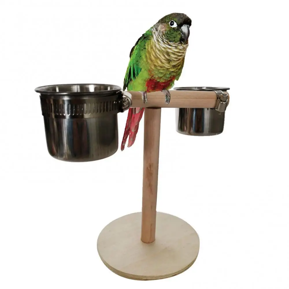 

Birds Parrot Stand Perch Swing Suspension Bridge Food Water Bowl Pet Supplies Bird Accessories Bird toy