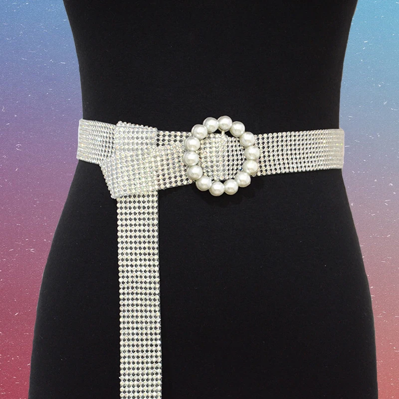 

Женский серебристый пояс с цепочкой, 113 см