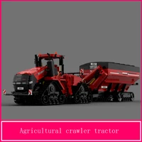 domestic building blocks are compatible with le high tech crawler farm tractor electric assembled childrens educational toys