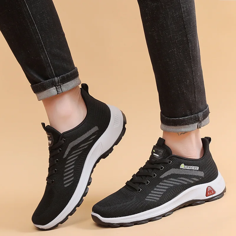 Men Mesh Shoes Lightweight Sneakers Mens Summer Fashion Casual Walking Shoes Breathable Slip on Men's Loafers Zapatillas Hombre