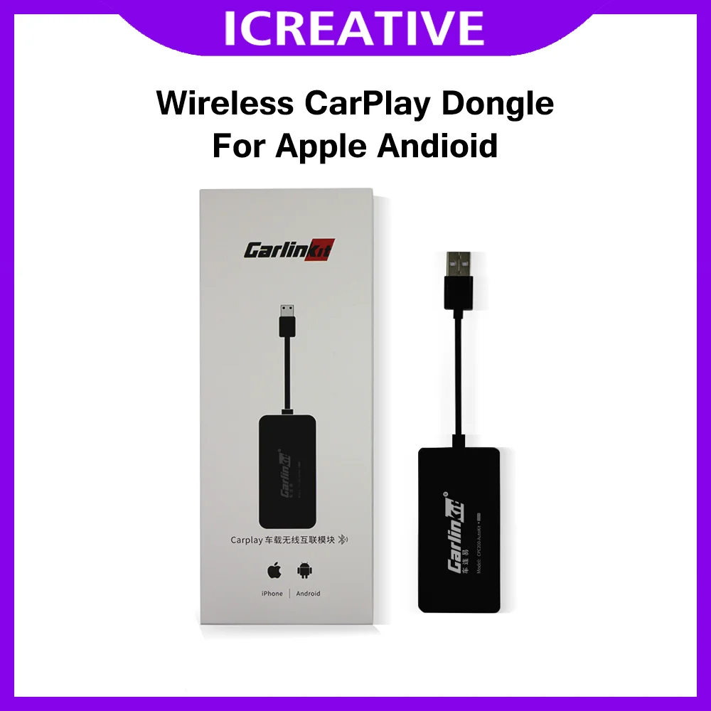 Carlinkit-Dongle inalámbrico para Apple, Huawei, Samsung, Android, enlace inteligente, adaptador USB, sistema...