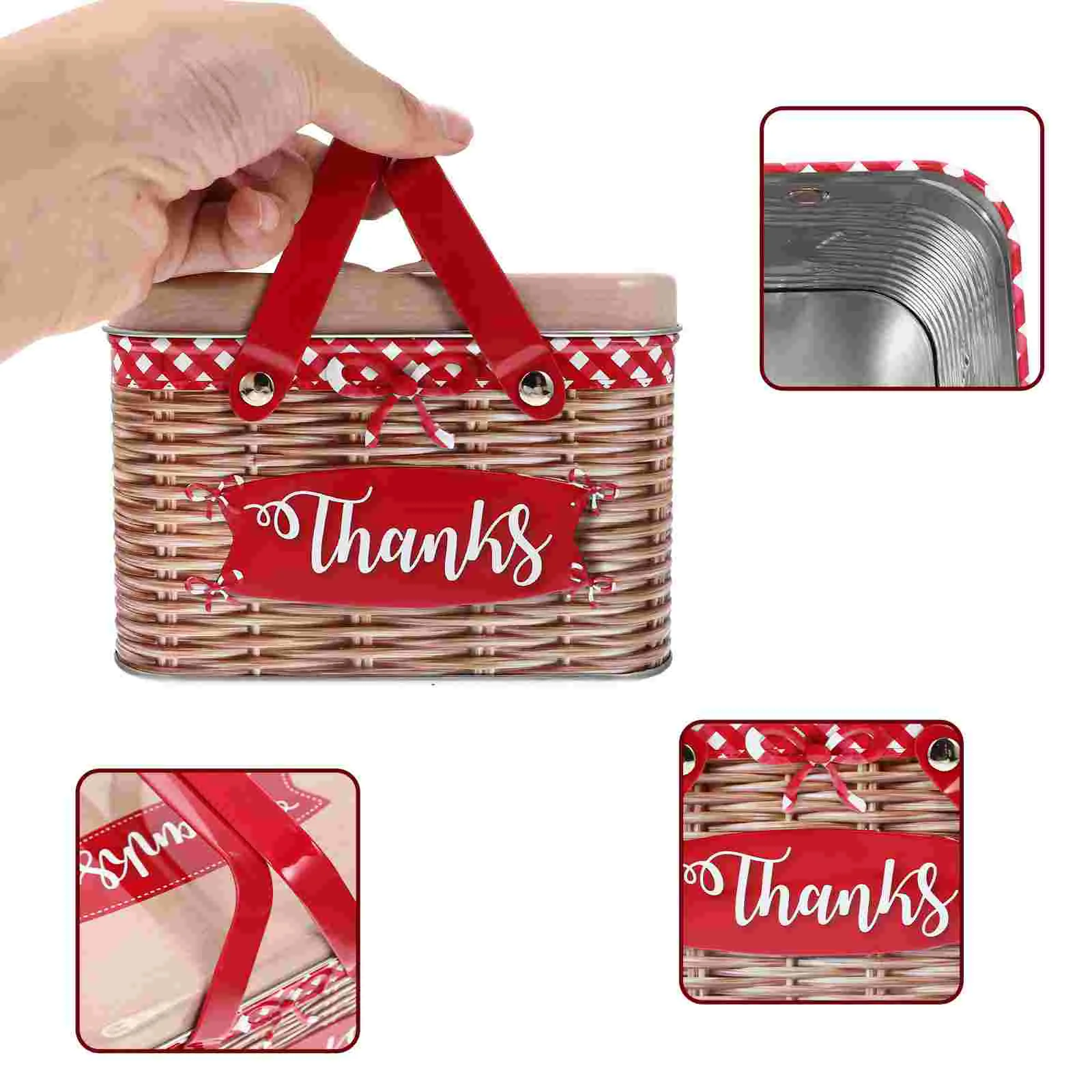 

Box Metal Cookie Tin Tins Candy Storage Boxescake Gift Tinplate Containers Lids Christmas Jar Containerthanksgiving Empty