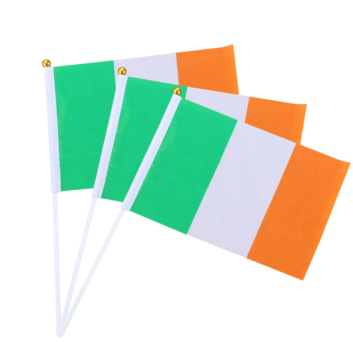 

Flagflags Ireland Day 5Ft X 3Ftst Tricolour Stick Hand Bunting Paddys Celtic Decorations Patricks Eyelets Small