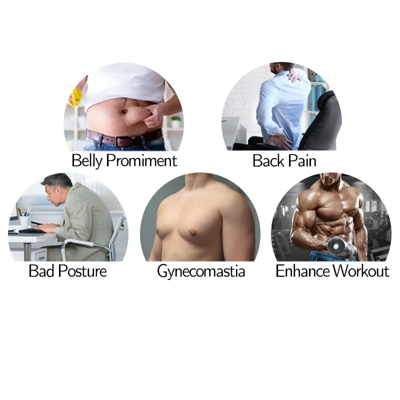 Мужской компрессионный жилет Hot Sweat Body Shaper от CXZD изготовленный из ПОЛИЭСТЕРА для