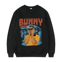 rapper bad bunny sweatshirt regular unisex casual loose sweatshirts men women fashion hip hop pullover male harajuku pullovers