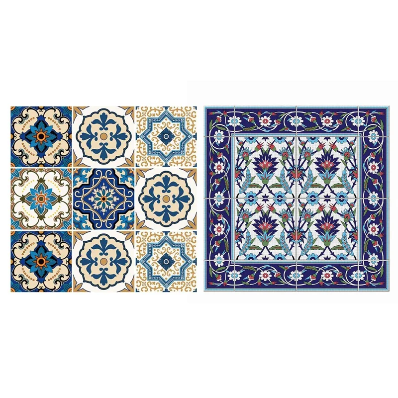 

10 шт., наклейки для плитки в марокканском стиле, 55 х55 см